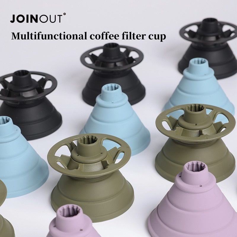 Dosing Funnel Ring - Collapsible Coffee Filter Portable Silicone Drip