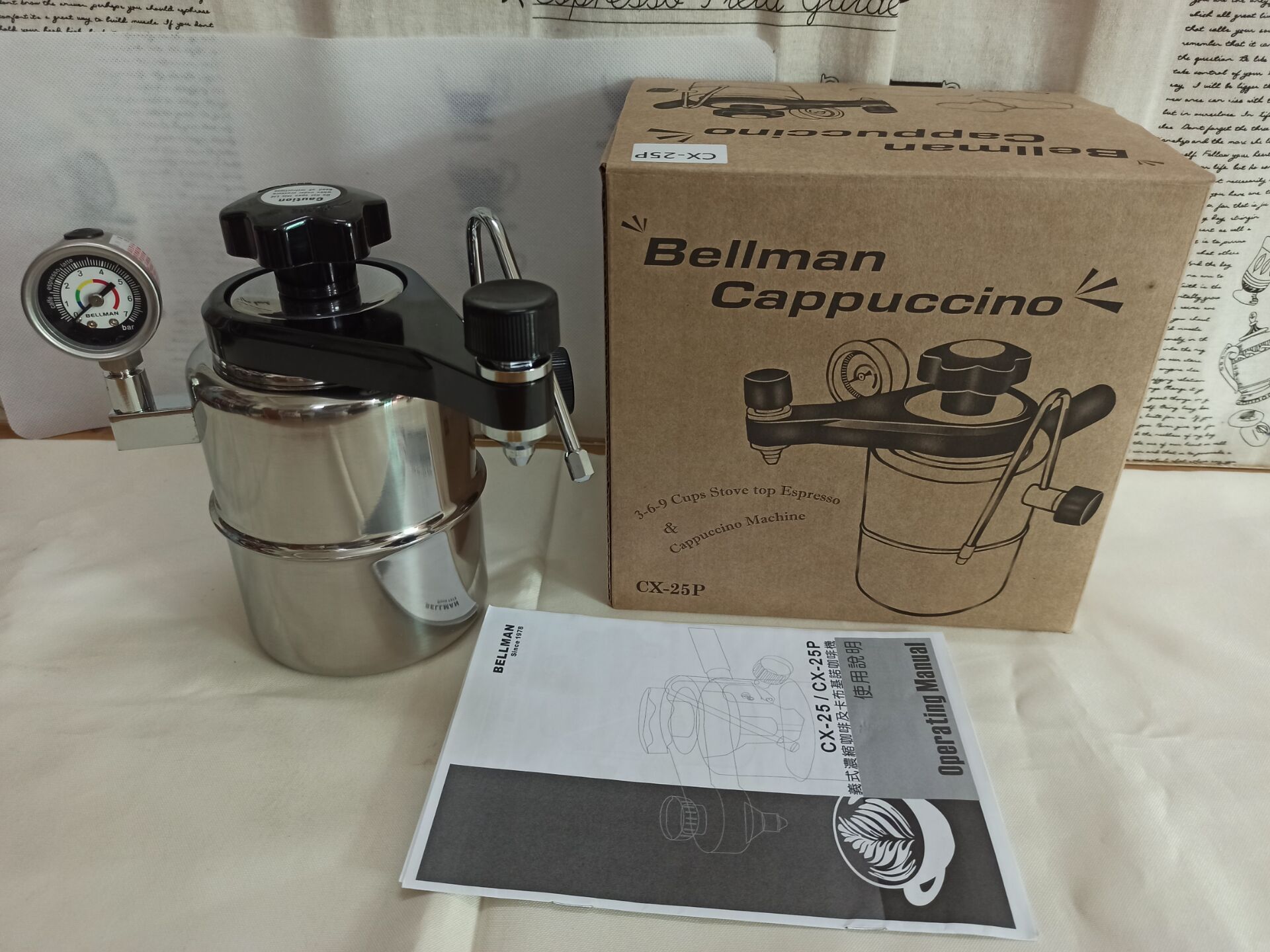 Bellman Cappuccino CX-25P  Sto - Pressure Gauge Espresso 评论和价格