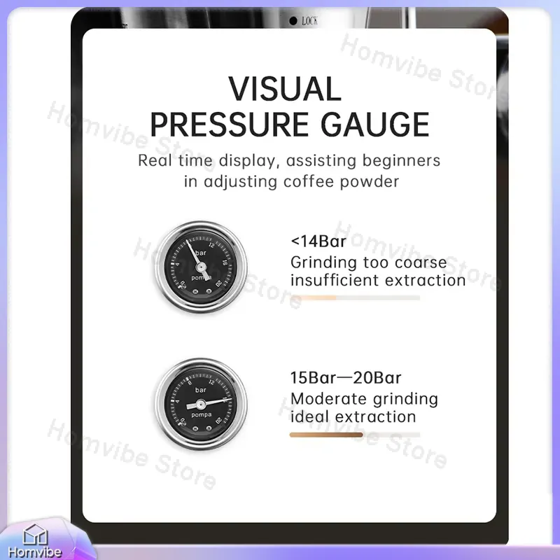 20 Bar Semi Automatic Espresso - Pressure Gauge Espresso 评论和价格