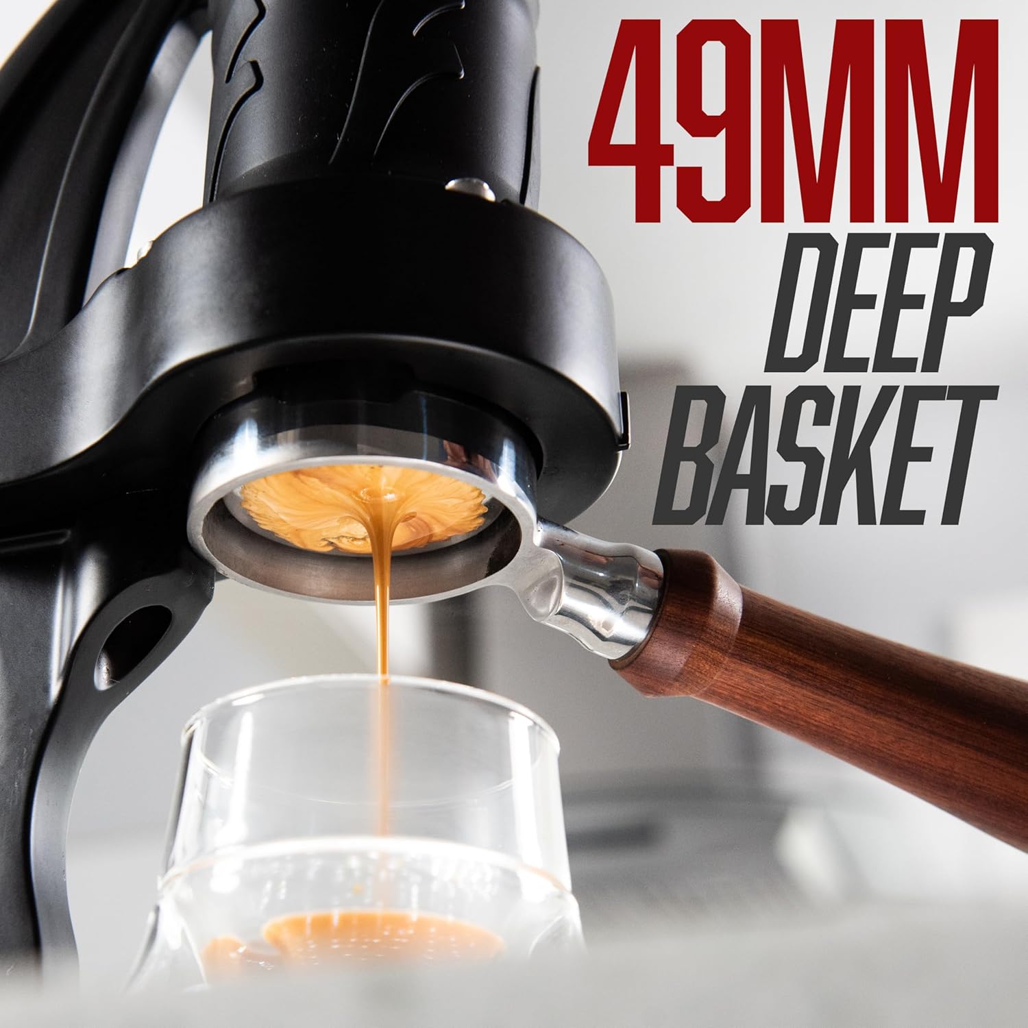 Manual 49mm Lever Espresso Mak - Pressure Gauge Espresso 评论和价格