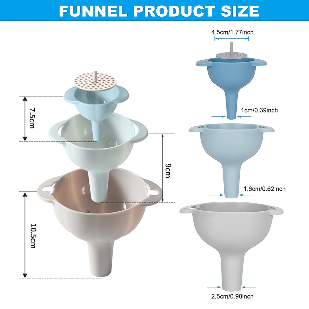 4 in 1 Kitchen Funnels for Fil - Dosing Funnel Ring 评论和价格