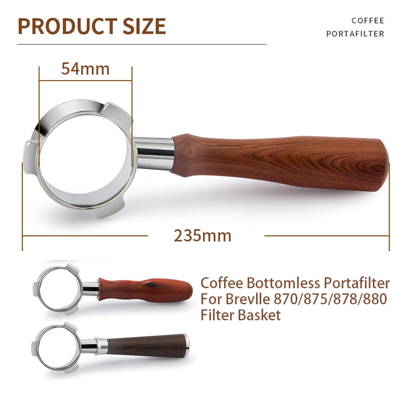 Stainless Steel Breville 54mm  - Naked Portafilter Bottomless 评论和价格