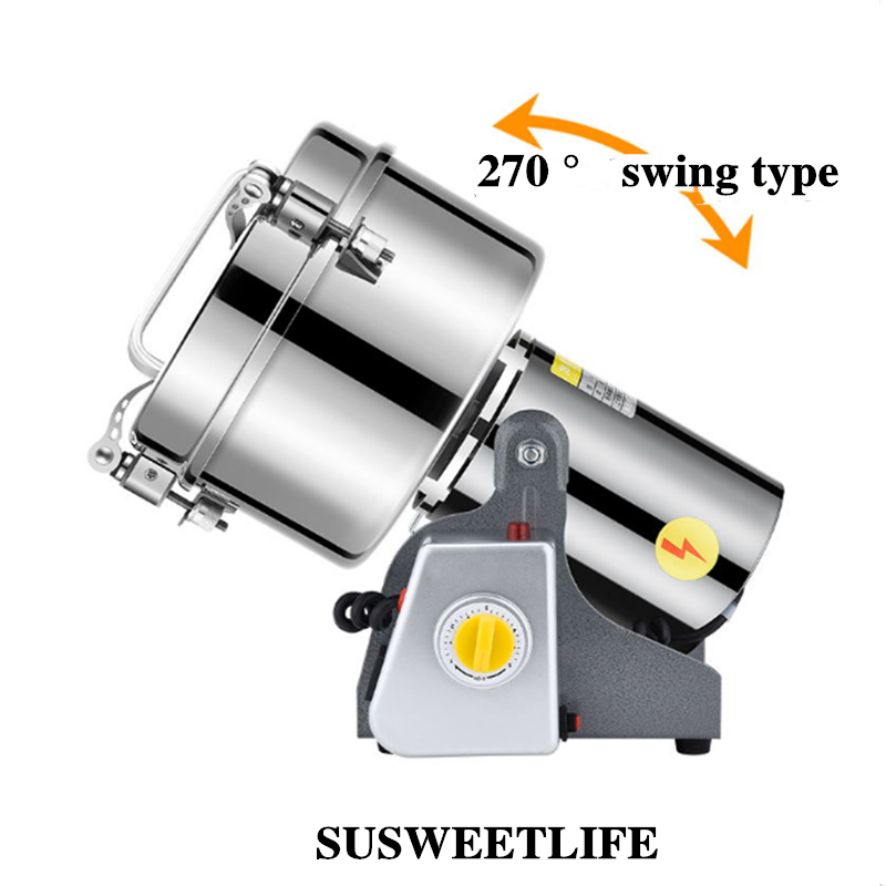 2500G Stainless Steel Food Gri - Coffee Grinder Burr Flat 评论和价格